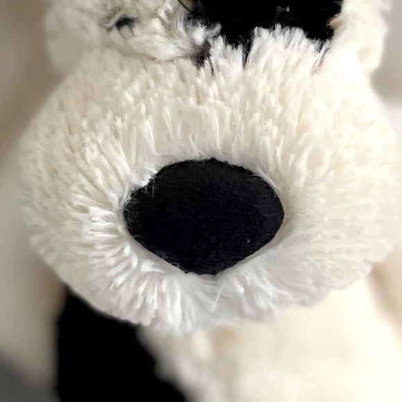 Jellycat Bashful Medium Black and Cream Puppy Dog Plushy Toy - Picture 5 of 6